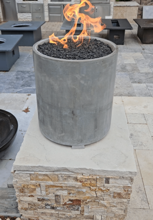 TessaRai 18" x 20" Fire Column — Auto Ignition — front view