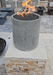 TessaRai Prefab Bowl Column — 22"x22"x24" tall