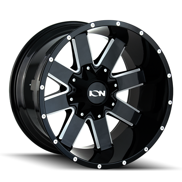Ion Alloy 141 Gloss Black Milled Wheel 1