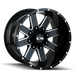 Ion Alloy 141 Gloss Black Milled Wheel 1