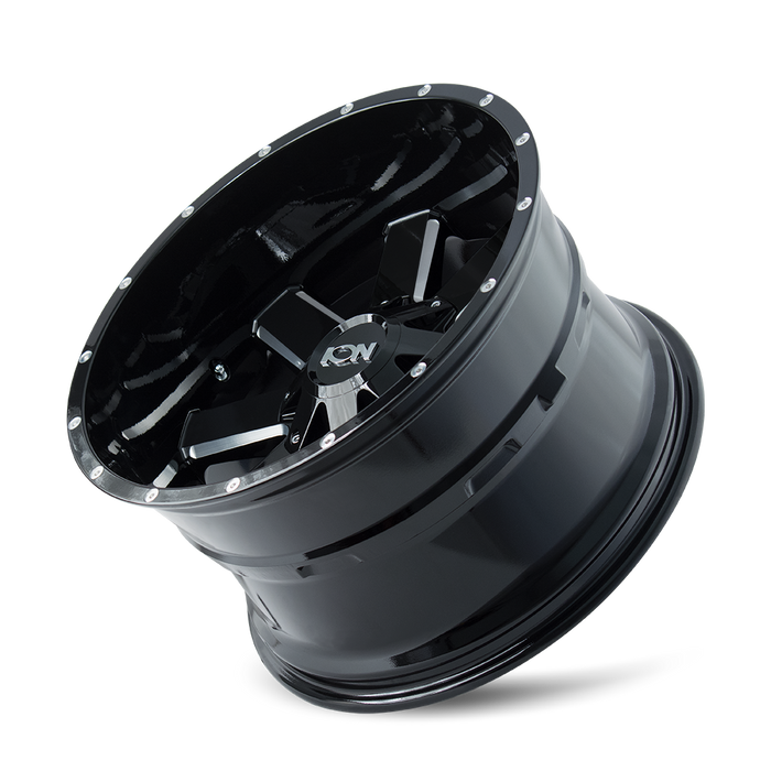 Ion Alloy 141 Gloss Black Milled Wheel 3