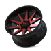 Ion Alloy 143 Gloss Black Red Machined Wheel 3