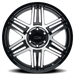 Ion Alloy 147 Gloss Black Machined Wheel 3