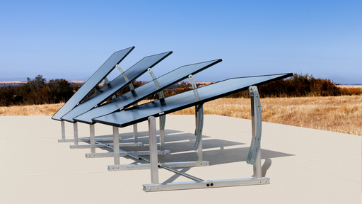 IntegraRack IR-45ASA BallastRack Solar Panel Ground Mount Frame, 15-45 Degree Freely Adjustable PV Ground Mount, Single Frame - Urban Supply Inc