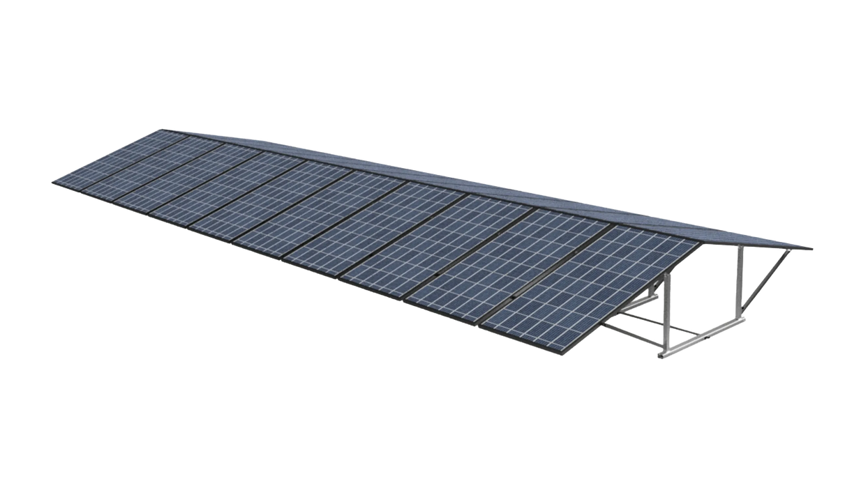 IntegraRack IR-EW15 BallastRack East/West 15 degree Fixed Angle Double Solar Panel Rack Frame, Single Frame - Urban Supply Inc