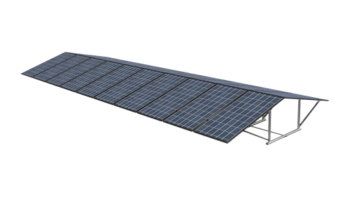 IntegraRack IR-EW15 BallastRack East/West 15 degree Fixed Angle Double Solar Panel Rack Frame, Single Frame - Urban Supply Inc