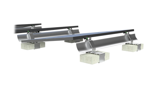 IntegraRack IR-08MBCB MultiBallast 8 Degree Solar Panel Mounting for Flat Roof or Ground Installations - Urban Supply Inc