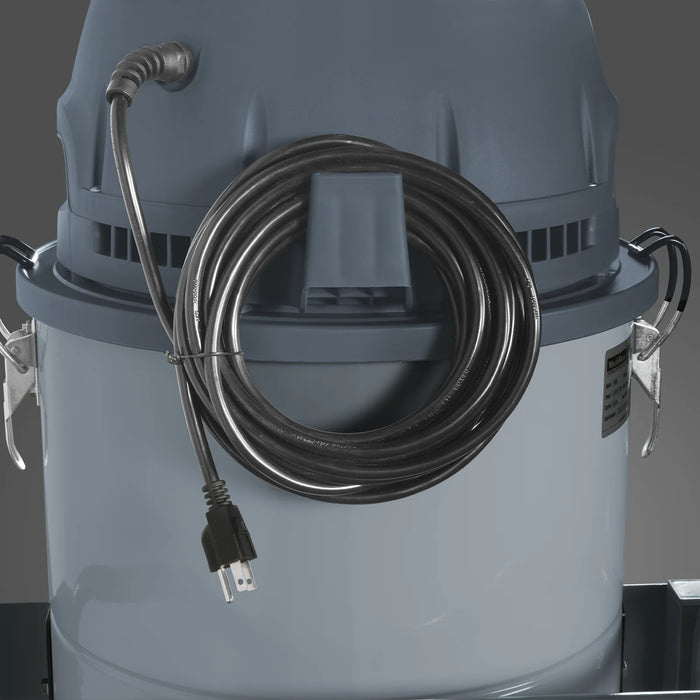 Industrial Wet/Dry Vacuum Cleaner with HEPA Filter Three Motor 3.3 HP 285 CFM 16 Gallon - 110V 1 Phase,  IVA3M
