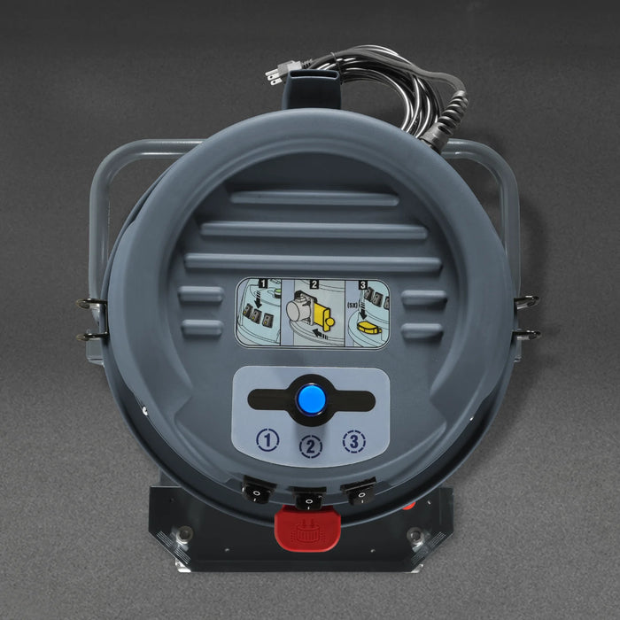 Industrial Wet/Dry Vacuum Cleaner with HEPA Filter Three Motor 3.3 HP 285 CFM 16 Gallon - 110V 1 Phase,  IVA3M