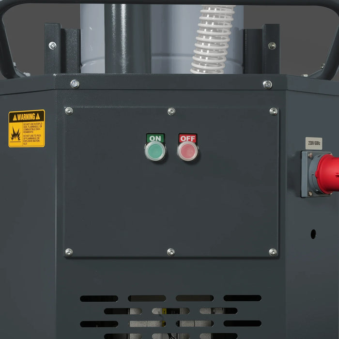 Industrial Wet/Dry Vacuum Cleaner with HEPA Filter Continuous Duty 8.6 HP 364 CFM 26.4 Gallon - 230V 3Phase,  IVB230