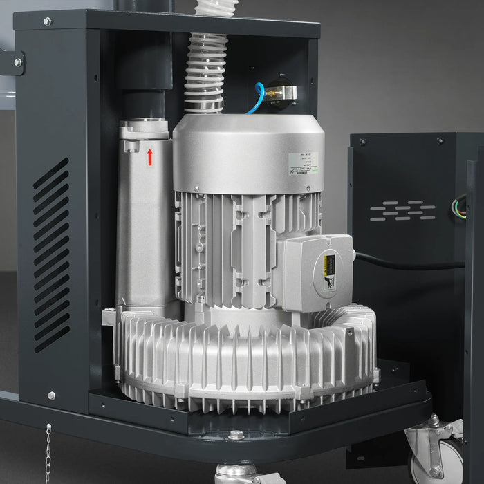 Industrial Wet/Dry Vacuum Cleaner with HEPA Filter Continuous Duty 8.6 HP 364 CFM 26.4 Gallon - 480V 3Phase,  IVB480