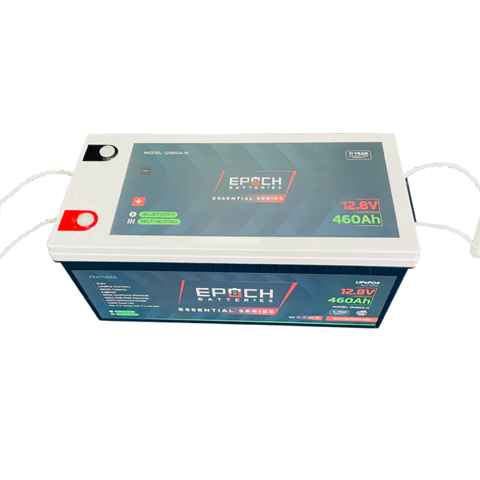 Epoch 12V 460Ah Essential Series LiFePO4 battery — battery management system connection detail