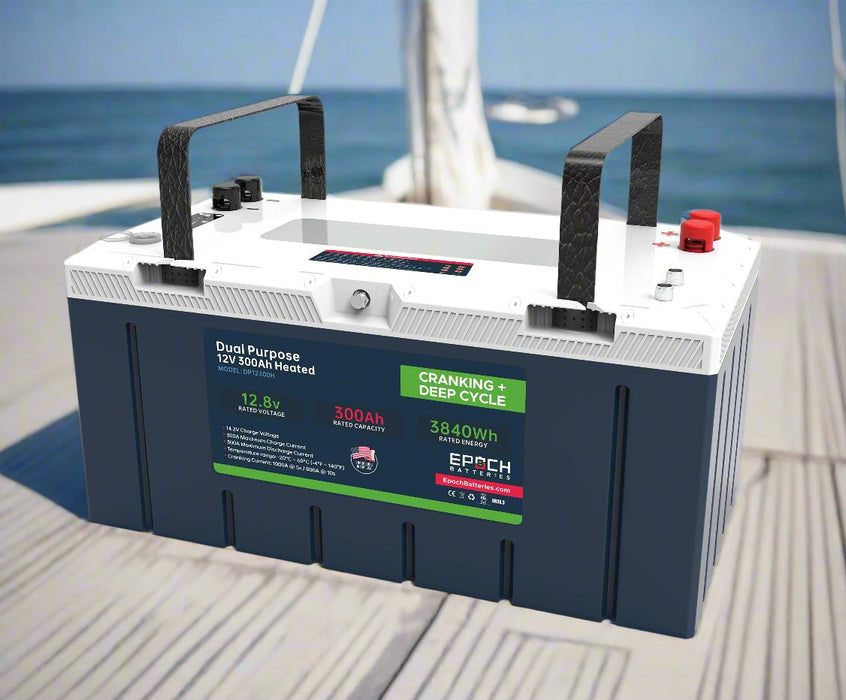 Epoch 12V 300Ah Pro Series LiFePO4 battery — battery management system connection detail
