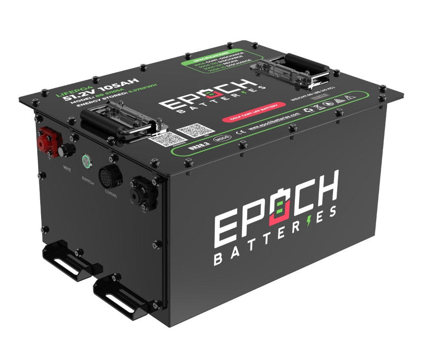 Epoch 48V 105Ah LiMax Series golf cart kit — battery management system connection detail