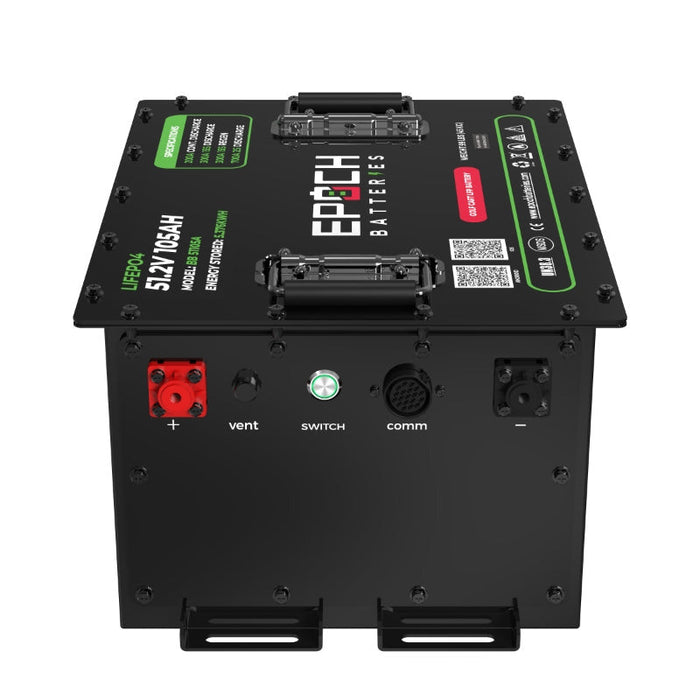 Epoch 48V 105Ah LiMax Series golf cart battery — dimensions and weight specifications