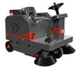 SANITMAX SM1350 Ride-On Sweeper, 53" Industrial Floor Sweeper Machine with Triple Brushes and 21-Gal Hopper