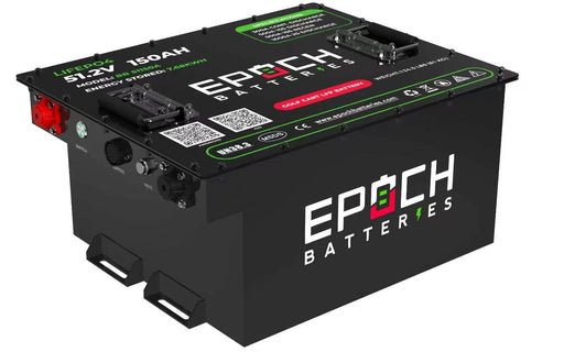 Epoch 48V 150Ah - LiMax Series - Lithium (LiFePO4) Golf Cart Battery - Complete Kit angle view