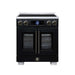 Forno Maximus 30-inch induction range in black front view