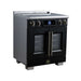 Forno Maximus 30-inch induction range in black left angled view