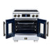 Forno Maximus 30-inch induction range in white front view with the door open