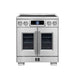 Forno Maximus 30-inch induction range in stainless steel front view