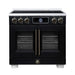 Forno Maximus 36-inch induction range in black front view