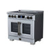 Forno Maximus 36-inch induction range in white right angled view