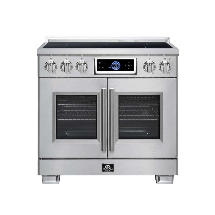 Forno Maximus 36-inch induction range in stainless steel front view
