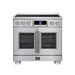 Forno Maximus 36-inch induction range in stainless steel front view