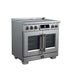 Forno Maximus 36-inch induction range in stainless steel left angled view