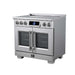 Forno Maximus 36-inch induction range in stainless steel right angled view
