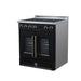 Forno Torino 30-inch induction range in black right angled view