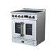 Forno Torino 30-inch induction range in white right angled view