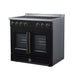 Forno Torino 36-inch induction range in black right angled view
