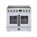 Forno Torino 36-inch induction range in white front view