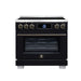 Forno Maximus 36-inch induction range in black front view