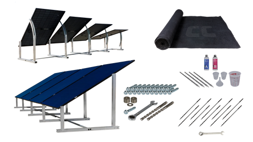 IntegraRack BallastRack Ground Mount Solar Racking Kit, Choose Your Frame Angle and Anchoring Method - Urban Supply Inc