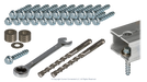 High quality photo of the IntegraRack - IR-RFCB1074 - Concrete Slab-Footing Lag Bolt Mounting Kit (Fits IR-15 IR-30 IR-35A) photographed by Current Connected
