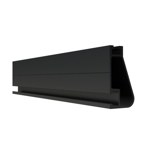 Iron Ridge - XR100 Rail - 84 inch - 7 Feet - Black - Iron Ridge XR100 84" Rail, 7 feet, Black, angled to the right