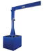 Vestil JIB-CB-100-8-10 Steel Portable Jib Crane with Empty Base 8 ft. I-Beam 1,000 lb. Capacity Blue