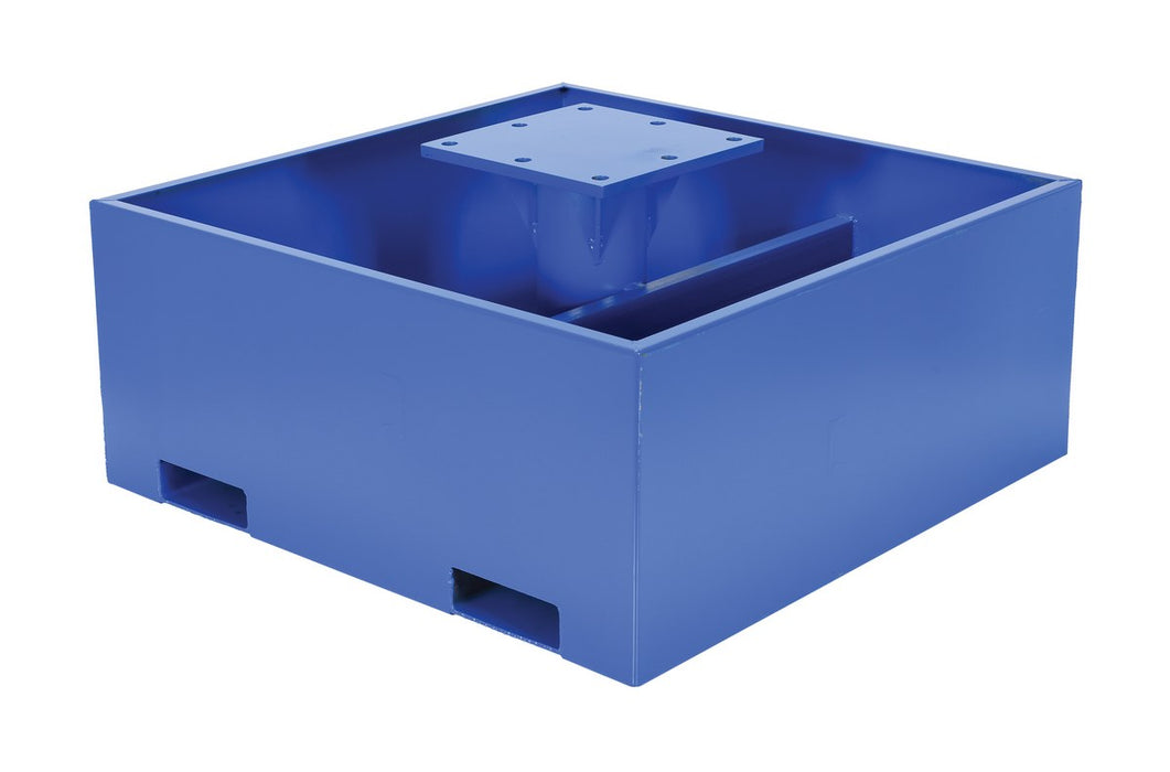 Vestil JIB-CB-18-B Steel Empty Concrete Base 18 in. Height For JIB Crane Models Blue