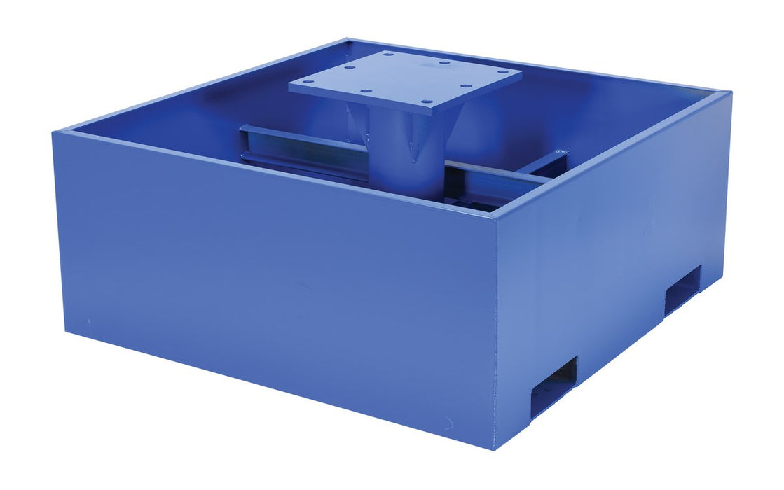 Vestil JIB-CB-18-B steel empty concrete base - view 2