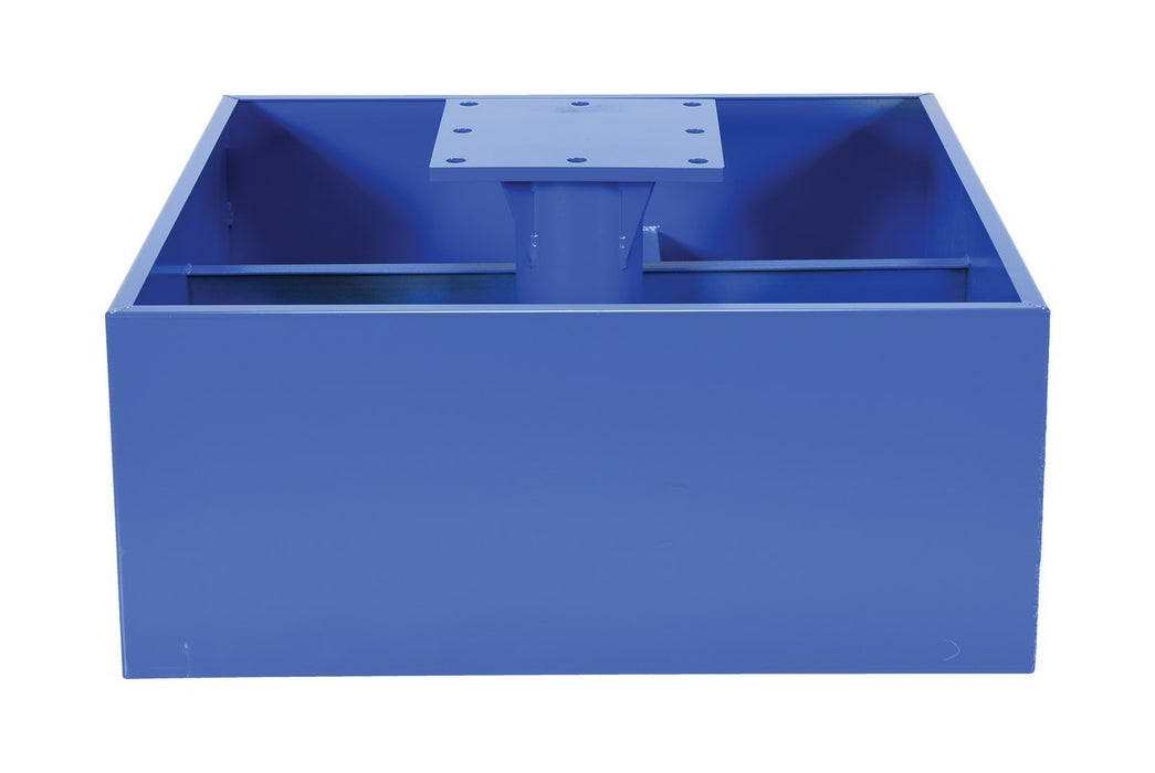 Vestil JIB-CB-18-B steel empty concrete base - view 3