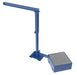 Vestil JIB-CBX-25-8-10-BC Steel Portable Offset Jib Crane with Filled Base 8 ft. I-Beam 250 lb. Capacity Blue