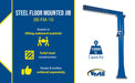Vestil JIB-FM-10 steel floor mounted jib feature overview 1