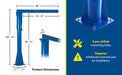 Vestil JIB-FM-10 steel floor mounted jib feature overview 3