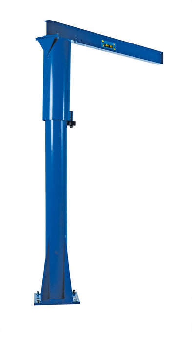 Vestil JIB-FM-10 Steel Floor Mounted Jib 80 in. I-Beam 1,000 lb. Capacity Blue
