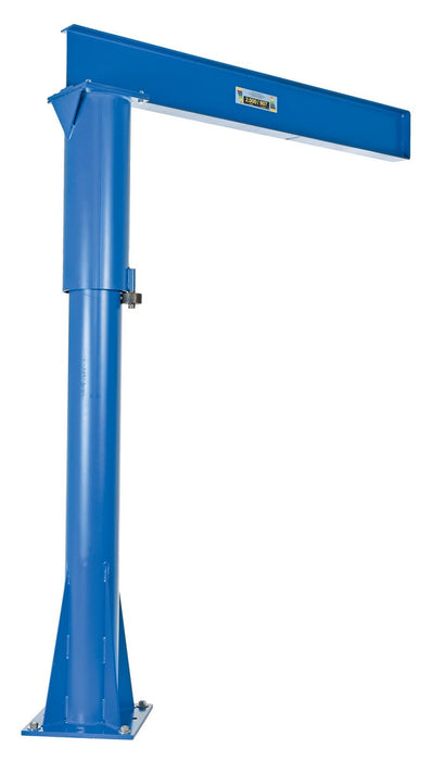 Vestil JIB-FM-20 Steel Floor Mounted Jib 80 in. I-Beam 2,000 lb. Capacity Blue