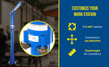 Vestil JIB-FM-3 steel floor mounted jib feature overview 2