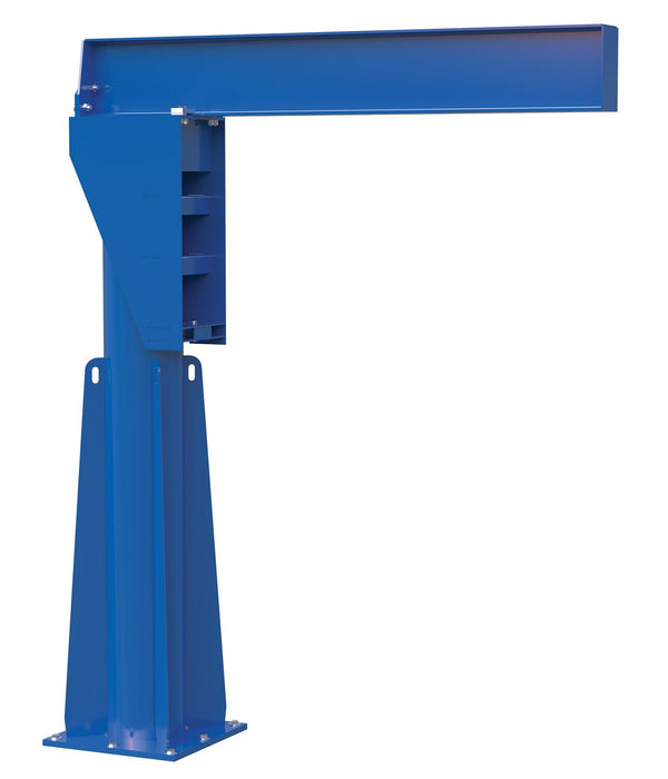 Vestil JIB-FM-40 Steel Floor Mounted Jib 80-3/8 in. I-Beam 4,000 lb. Capacity Blue